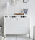 An elegant chest of drawers for hallway or landing furniture, more suitable for a ornate hall interior
