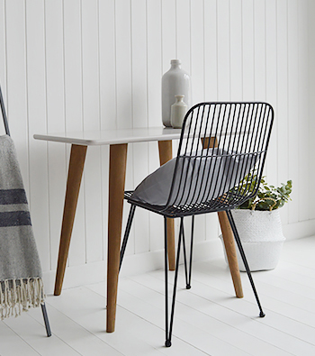 Grey desk with chair for teenagers