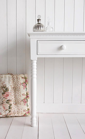 New England Ceramic knob on the white dresser