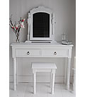 white dressing table