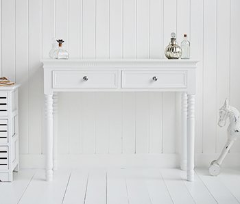 The White Lighthouse New England dressing table with drawers and silver handles
