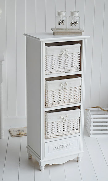 Tall storage 2025 with baskets
