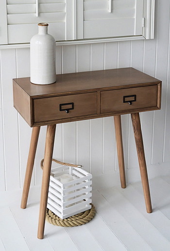 Small Scandinavian dressing table with two drawers