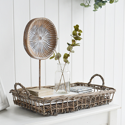 Branford hanging basket for wall decor. A useful and attractive basket to hang on hooks throughout the home. So many uses everywhere in all rooms 
