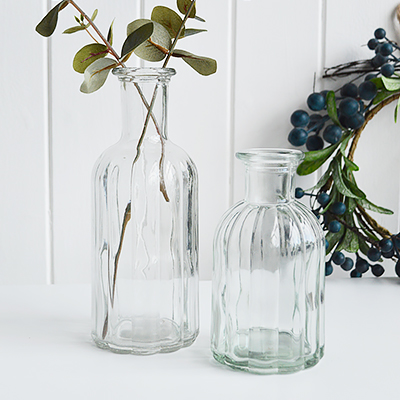 Our minimalist Newbury glass bud jar. Perfect for seasonal stems or our artificial Pussy Willow, Eucalyptus or Olive tree sprigs