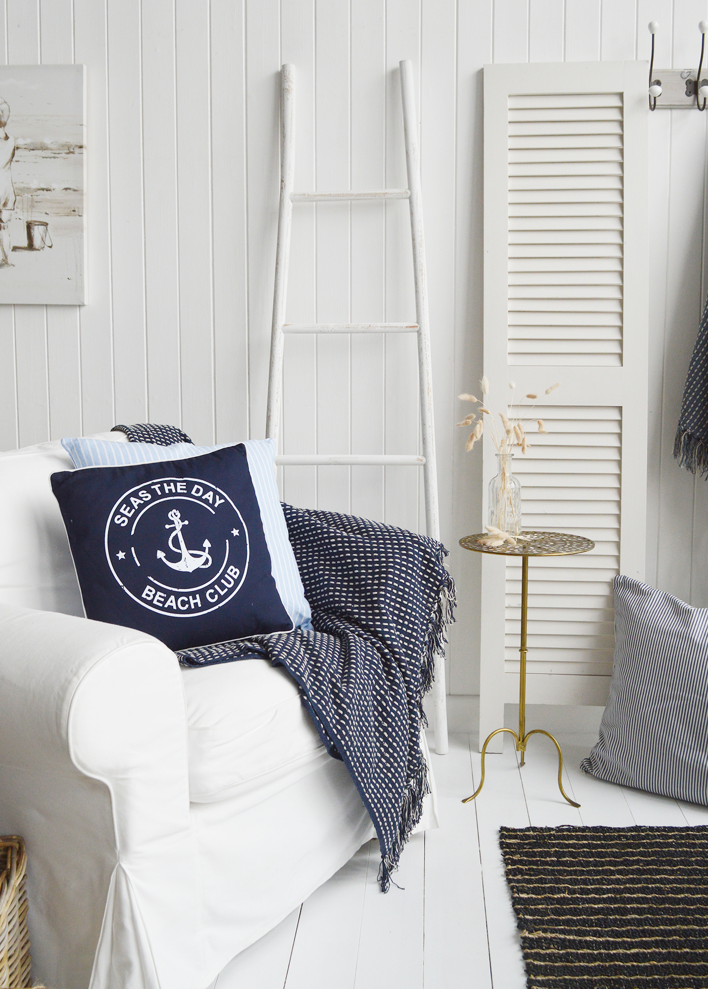 Beach House styled furniture and home interiors. For coastal homes by the sea