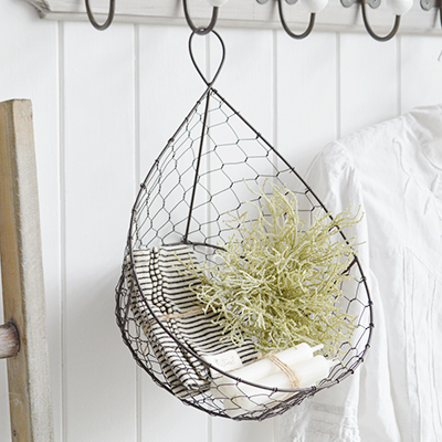 Weston Wire Baskets -  New England, Modern Farmhouse and Country furniture and interiors
