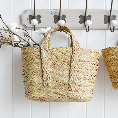 Freeport Baskets with Handles - New England Modern Farmhouse, Country and Coastal Furniture and Interiors