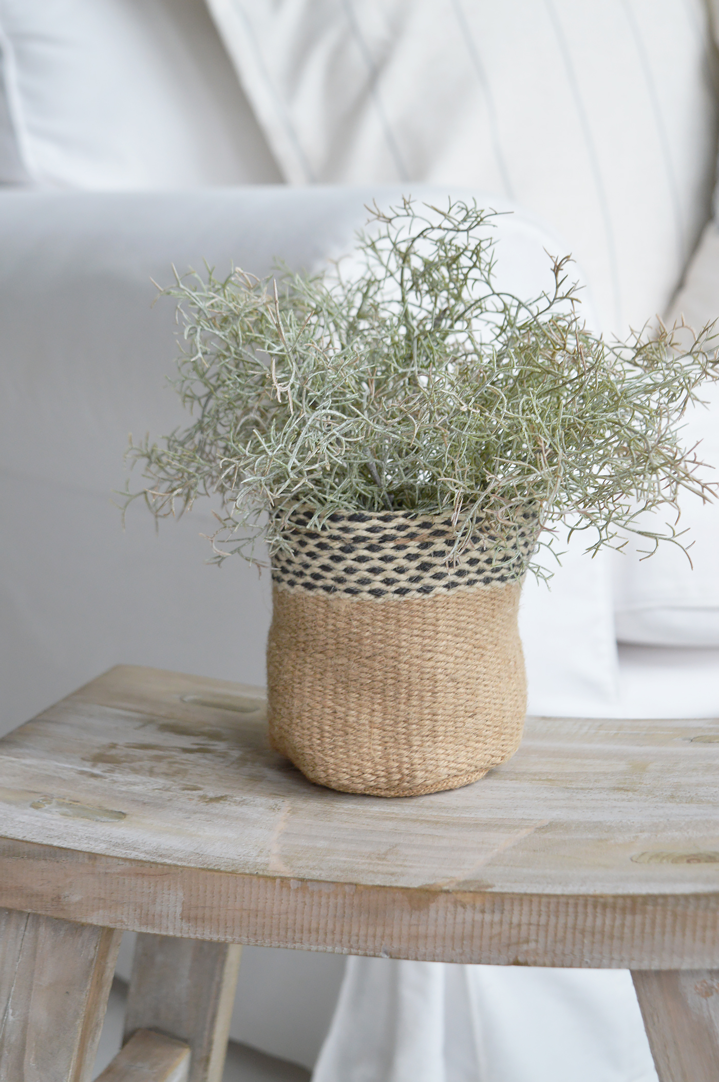 Style your favourite greenery in the Bayside Jute Planter, a beautifully woven indoor plant pot that brings natural texture to coastal interiors.
