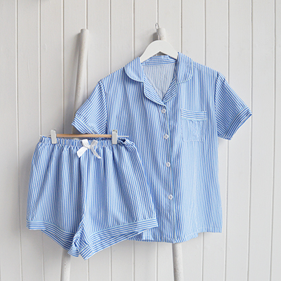 Bring the relaxed feel of coastal living to your bedtime routine with the Harbour Bay Stripe Pyjamas.