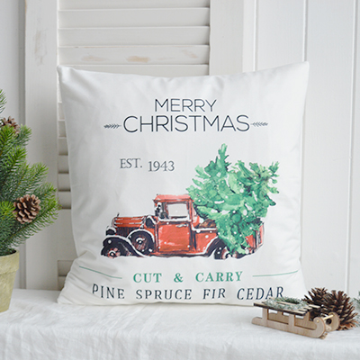 Christmas Cushion Covers - New England style Christmas Decor