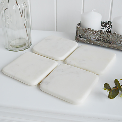 White marble tray