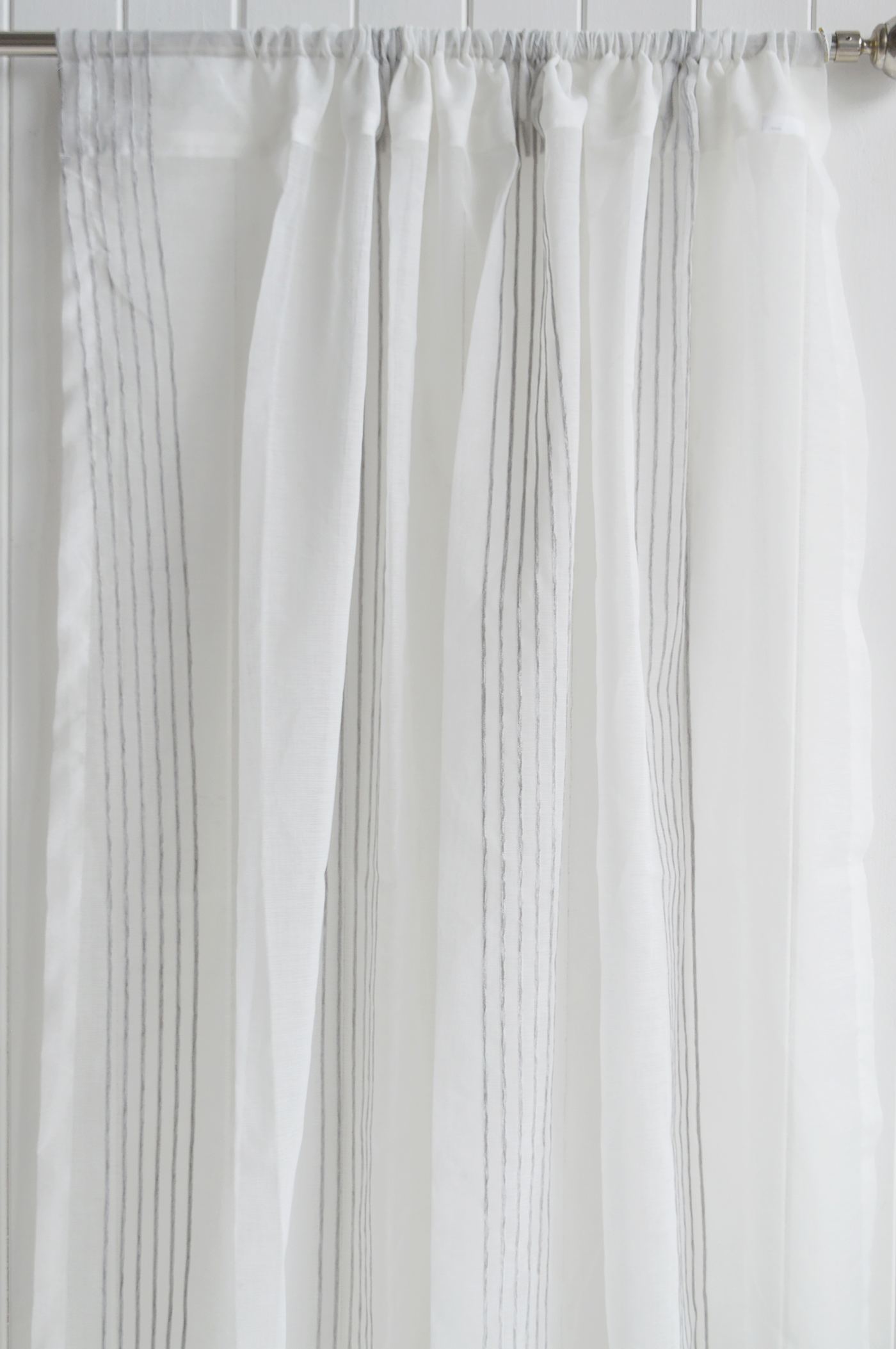 Create a light and airy home with these beautifully textured coastal curtains inspired by relaxed beach house living.
