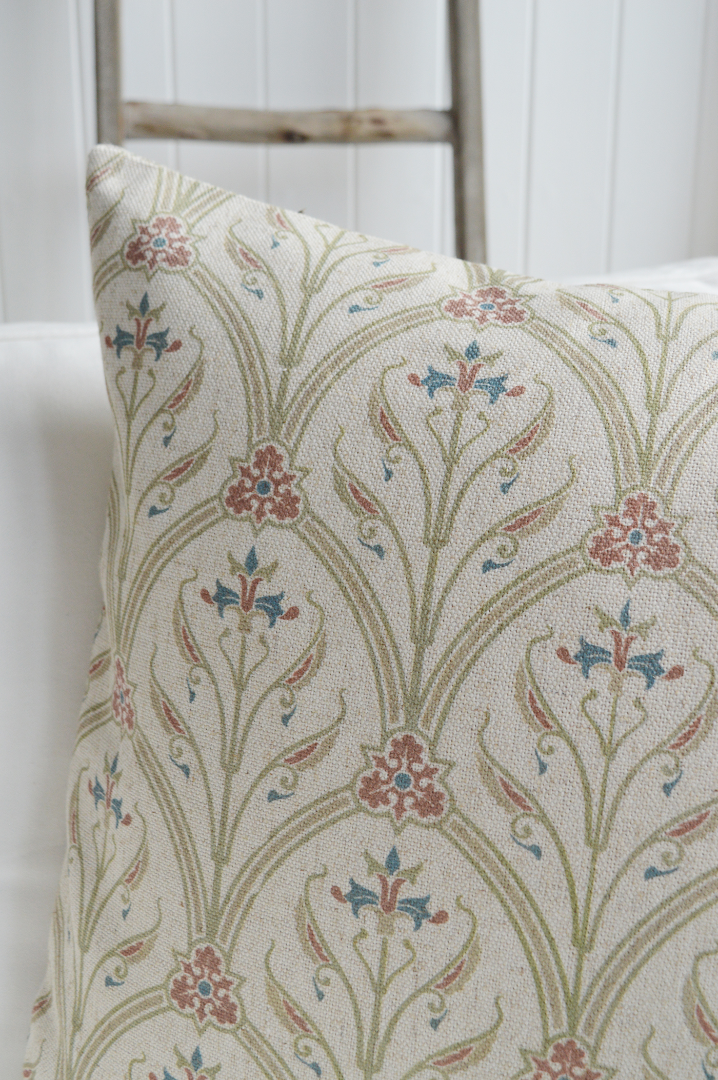 Colton Floral cushion - Luxury New England style cushions. Country, coastal and Modern Farmhouse homes and interiors