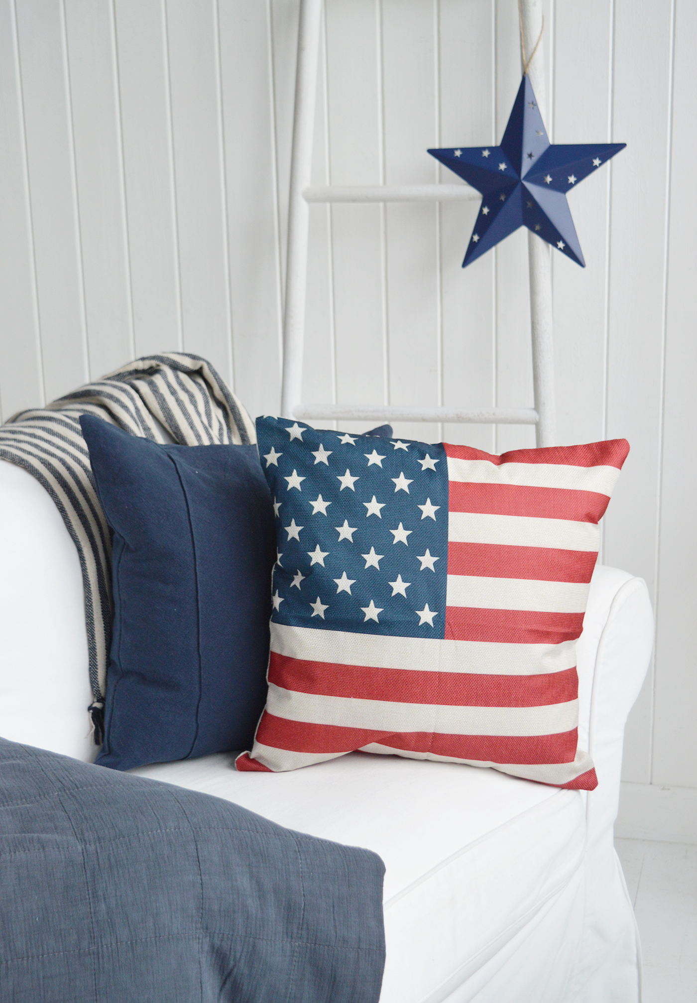 A statement cushion cover designed to bring warmth, texture and East Coast inspired style into your home.