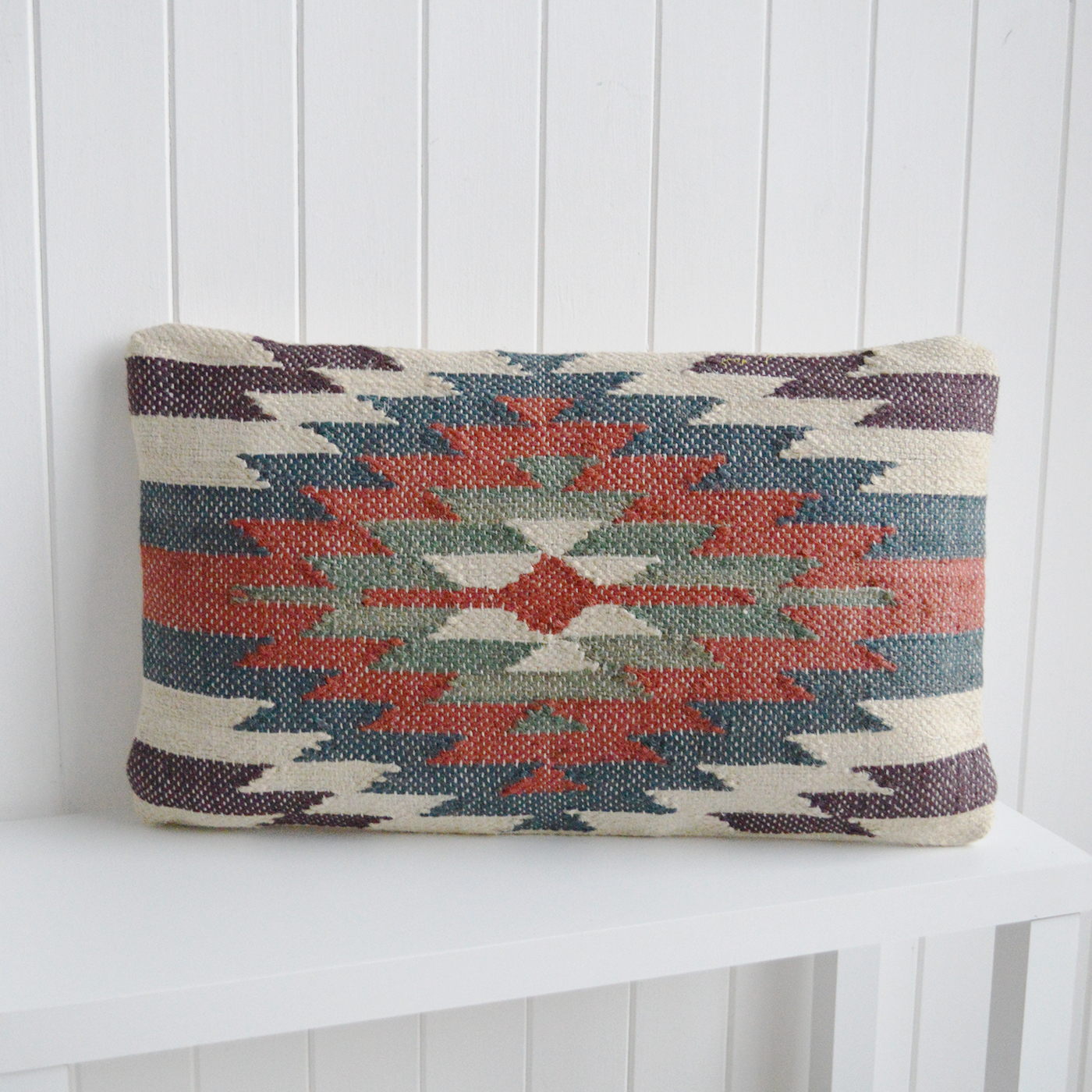 A versatile cushion that works beautifully in modern country and coastal-inspired interiors.