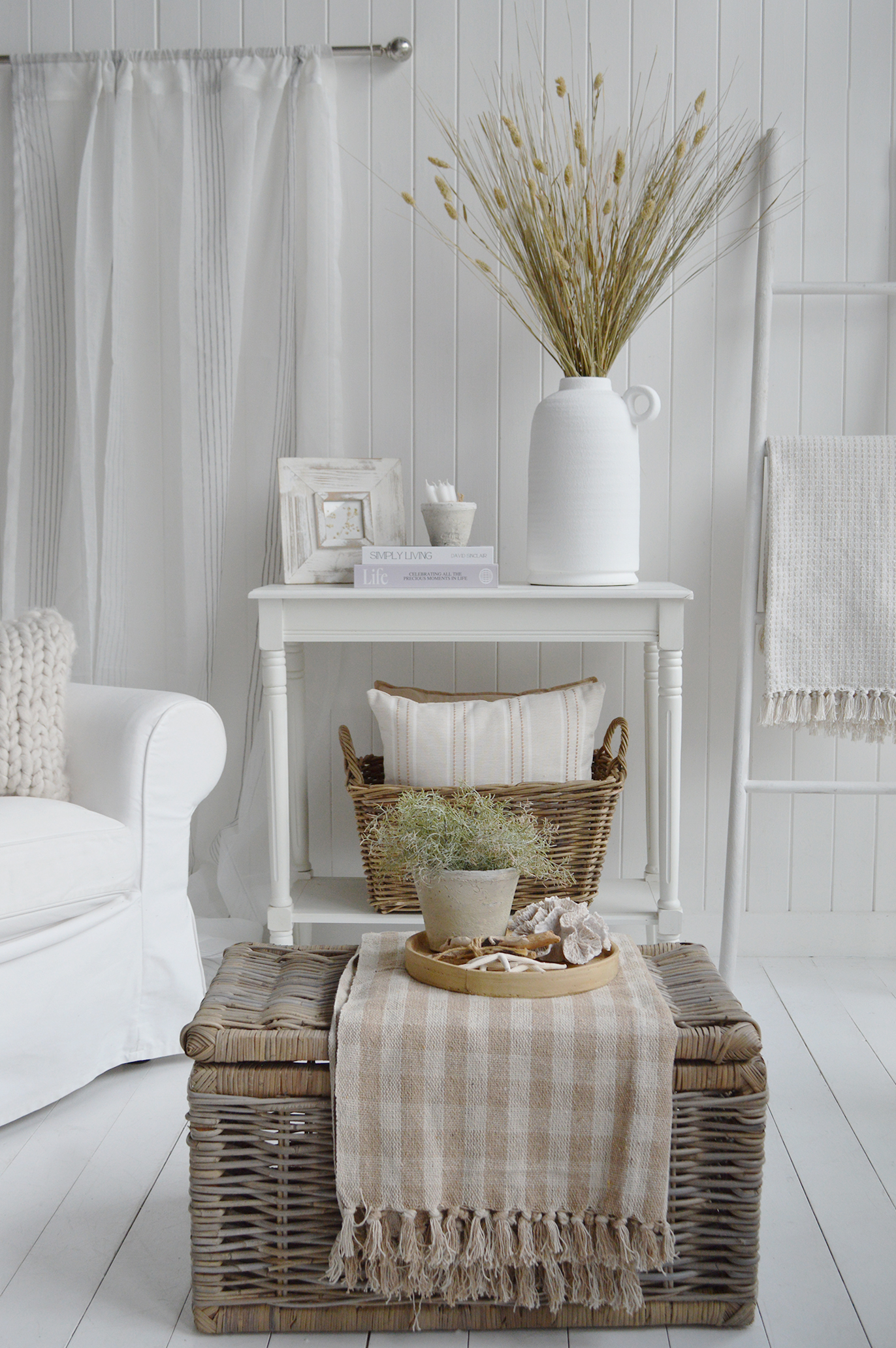 Perfect for Hamptons, New England and neutral interiors, these dried grasses make a timeless statement in a decorative vase.