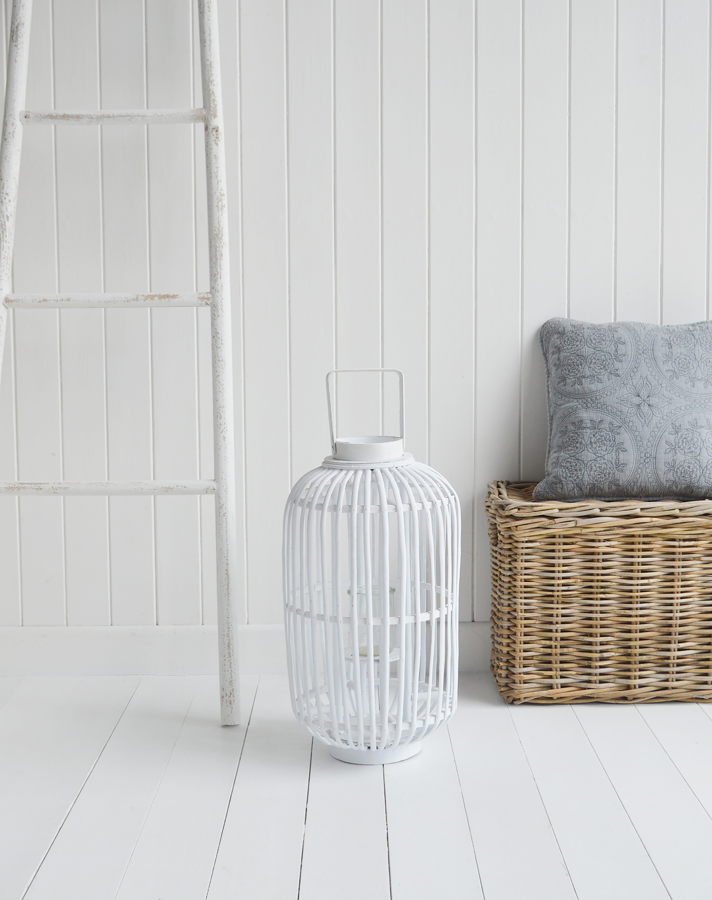 White Willow Lantern - New England Coastal & Country Furniture and Home Decor