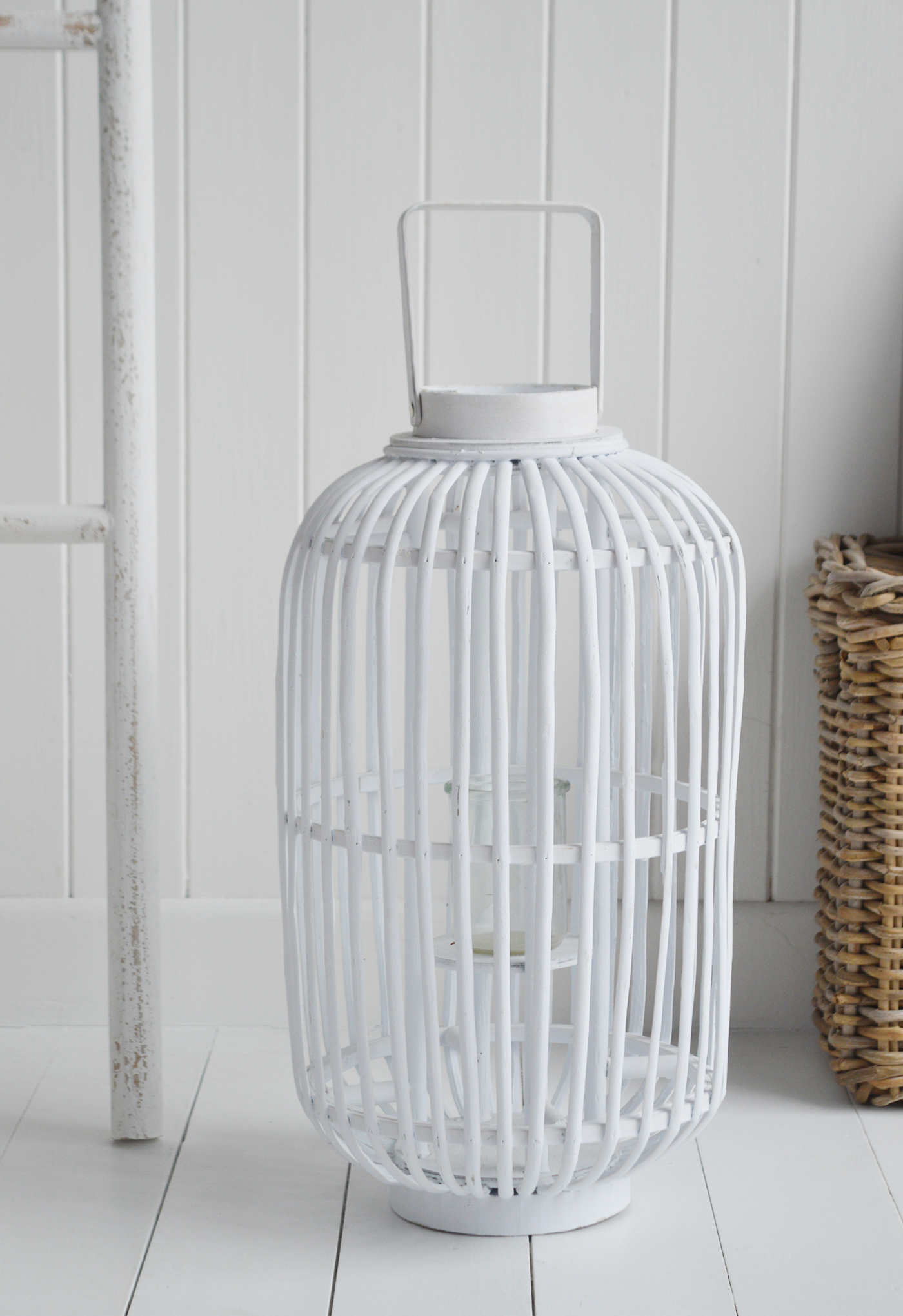 White Willow Lantern - New England Coastal & Country Furniture and Home Decor