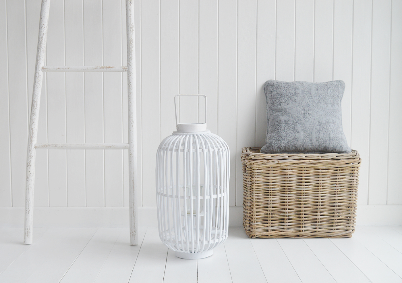 White Willow Lantern - New England Coastal & Country Furniture and Home Decor