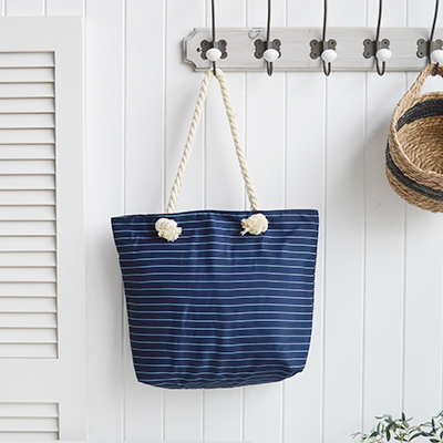 Nautical Coastal Furniture, lifestyle and accessories for the home. New England Lifestyle - Harrington Stripe Bag