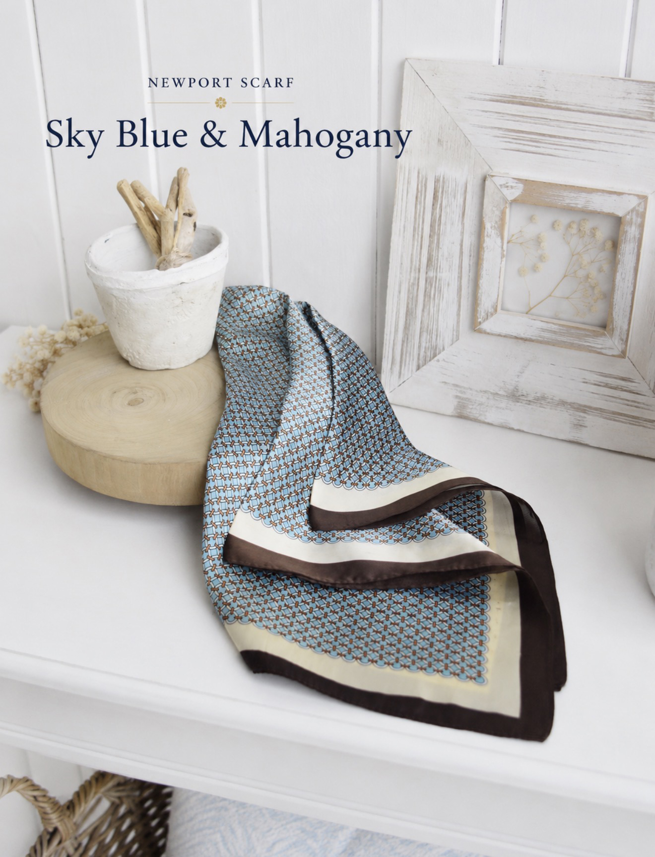     The Newport Scarf Collection captures the effortless beauty of the coastal living lifestyle.