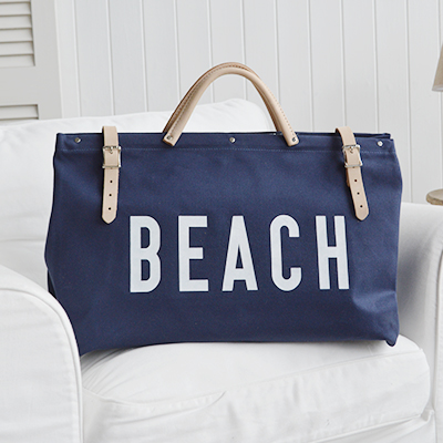 Nautical Coastal Furniture, lifestyle and accessories for the home. New England Lifestyle - Cape Cod Utility canvas bag