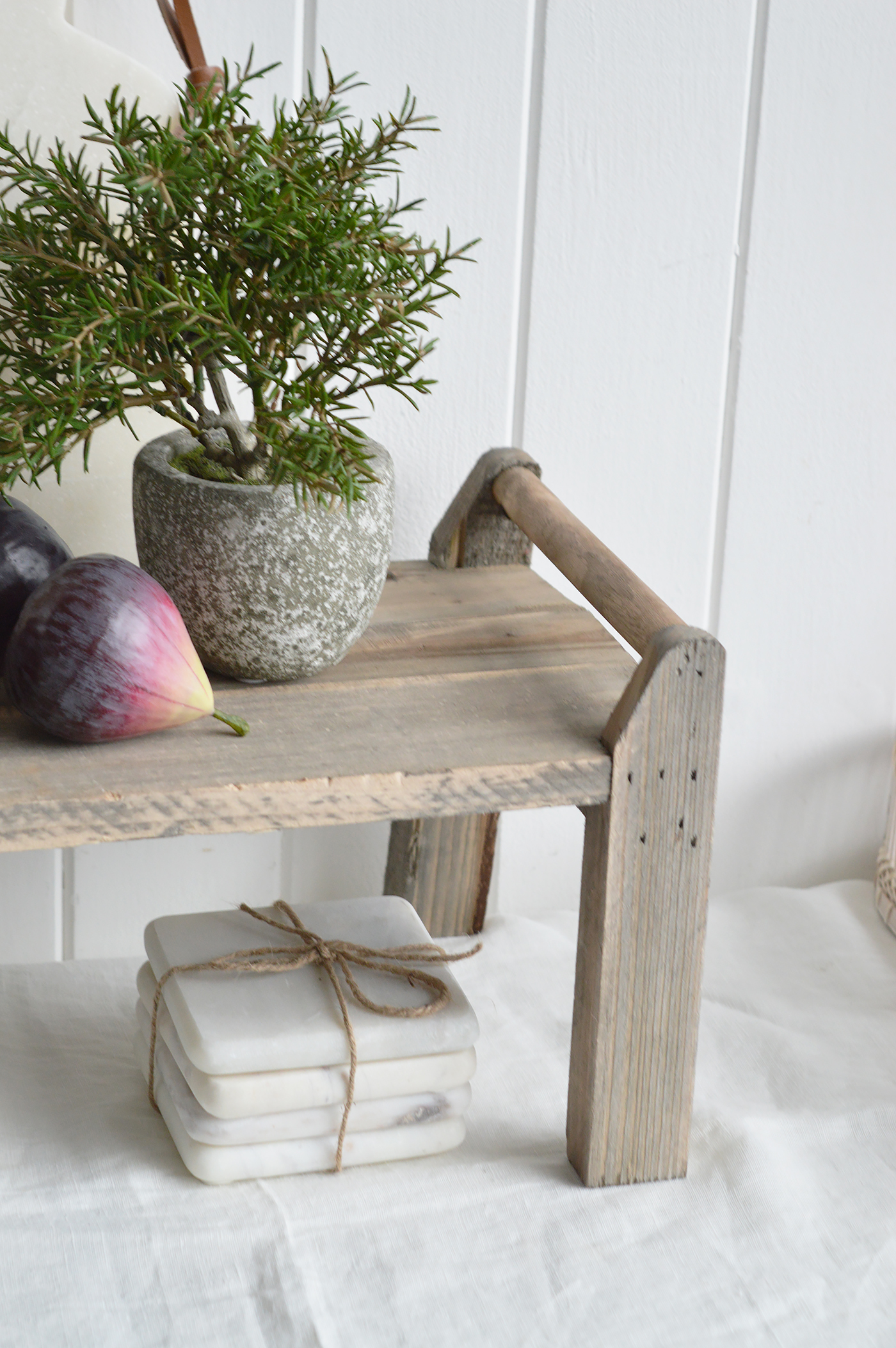 Pawtucket Grey Styling Bench - Modern Farmhouse, Coastal, Country Furniture and Interiors