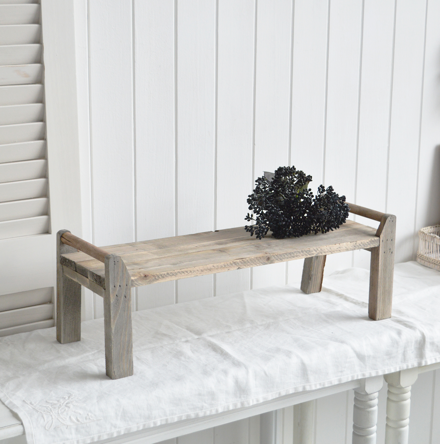 Pawtucket Grey Styling Bench - Modern Farmhouse, Coastal, Country Furniture and Interiors