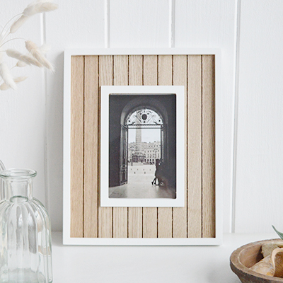 Weston Photo Frame.  White Furniture and home decor accessories for the New England styled home for all country, coastal and city houses