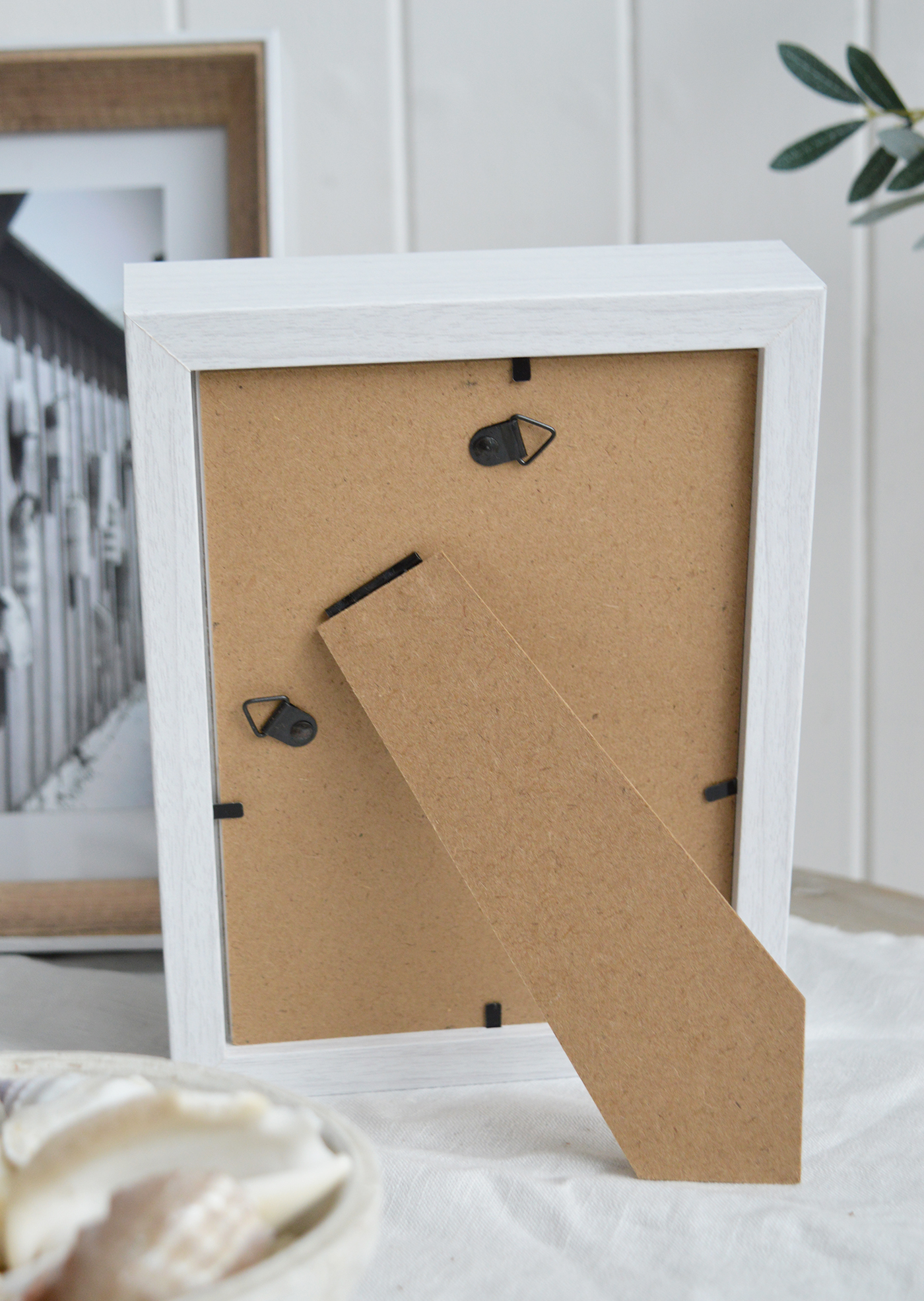 Madbury Photo Frames in 3 sizes in white wash and driftwood effect - New England Coastal, Farmhouse and Country Furniture and Interiors