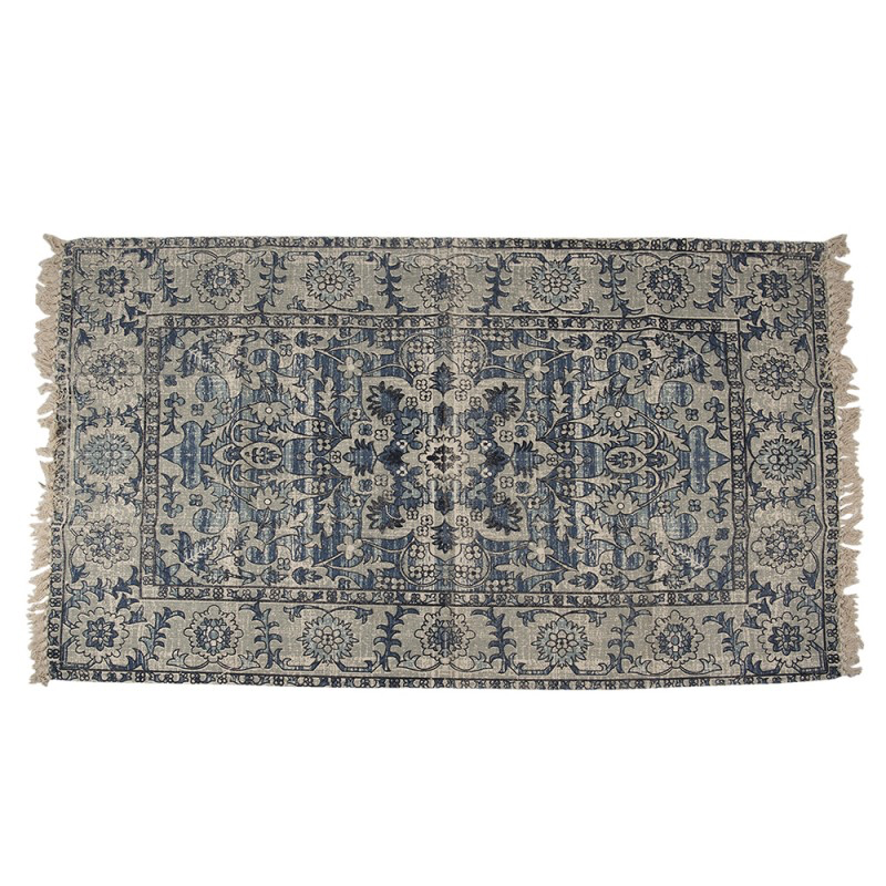 Cape Cove Blue Patterned rug - New England soft furnishing