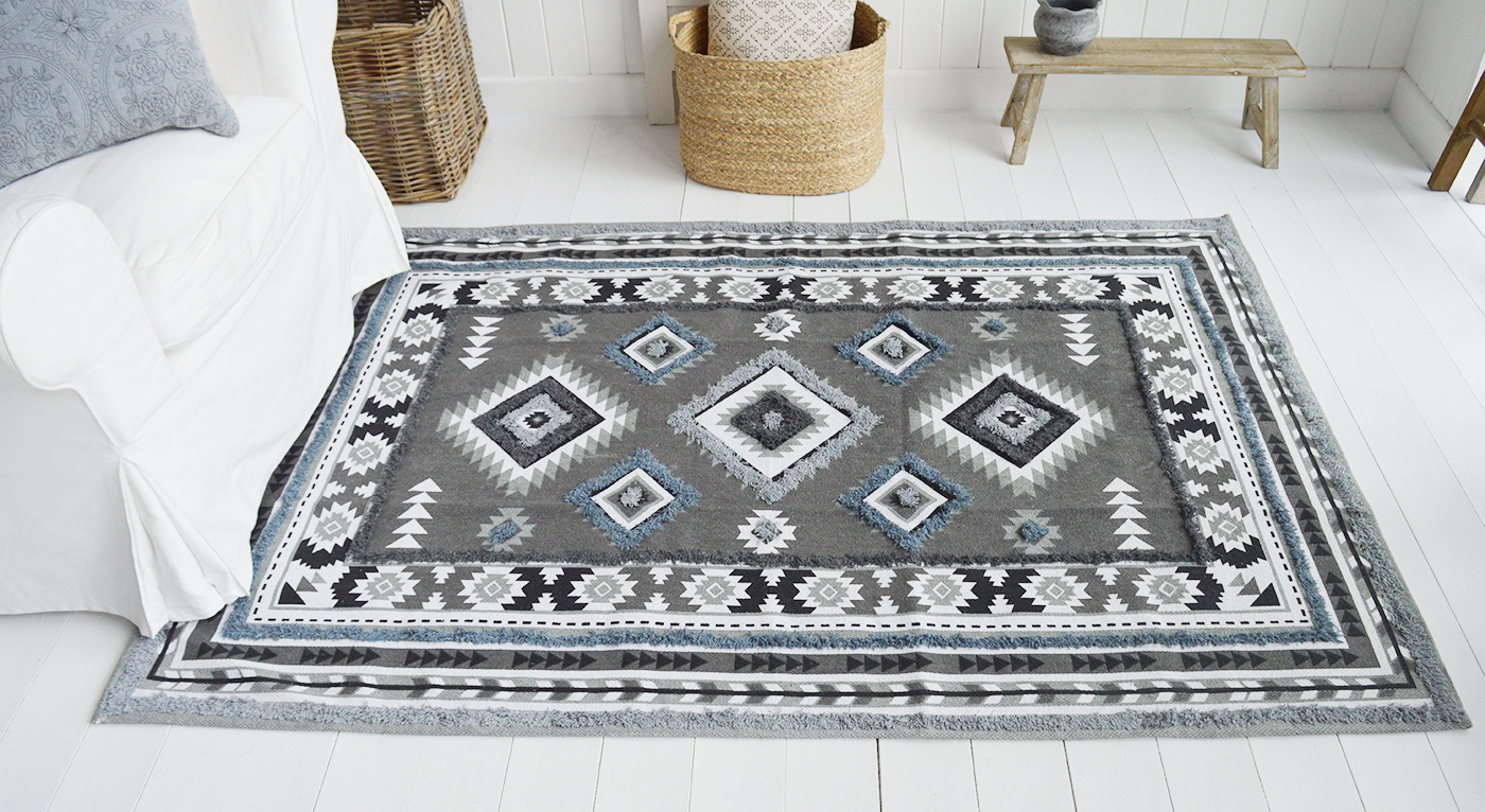 Chatham Floor Rug for New England homes and Interiors. Coastal and country furniture and home accessories