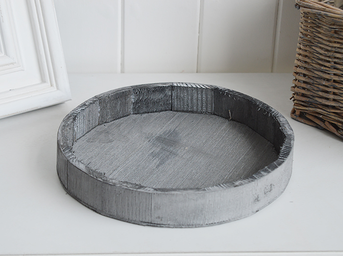 Stockton grey wooden disply tray