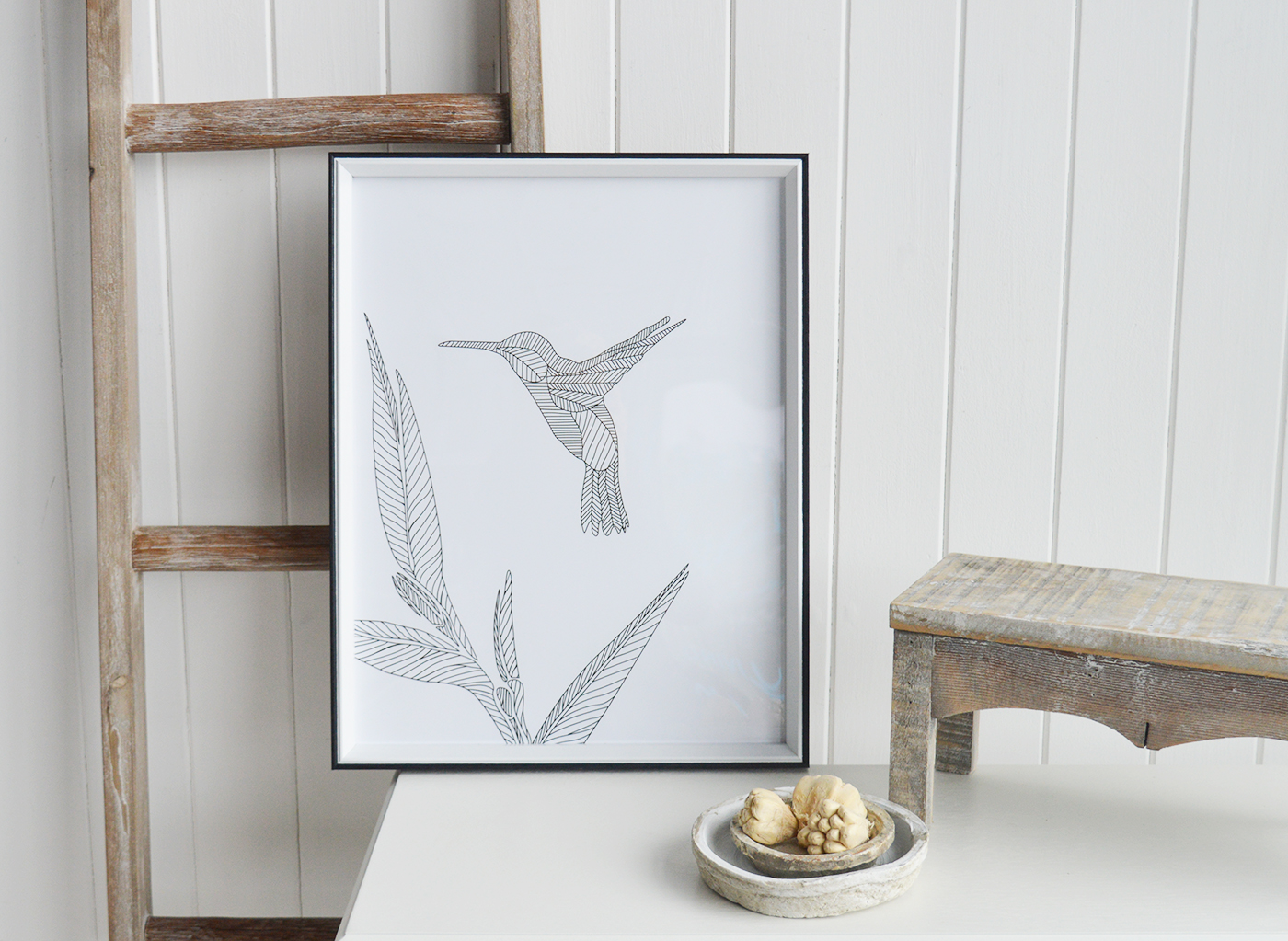 New England Wall Art Decor.  Humming Bird