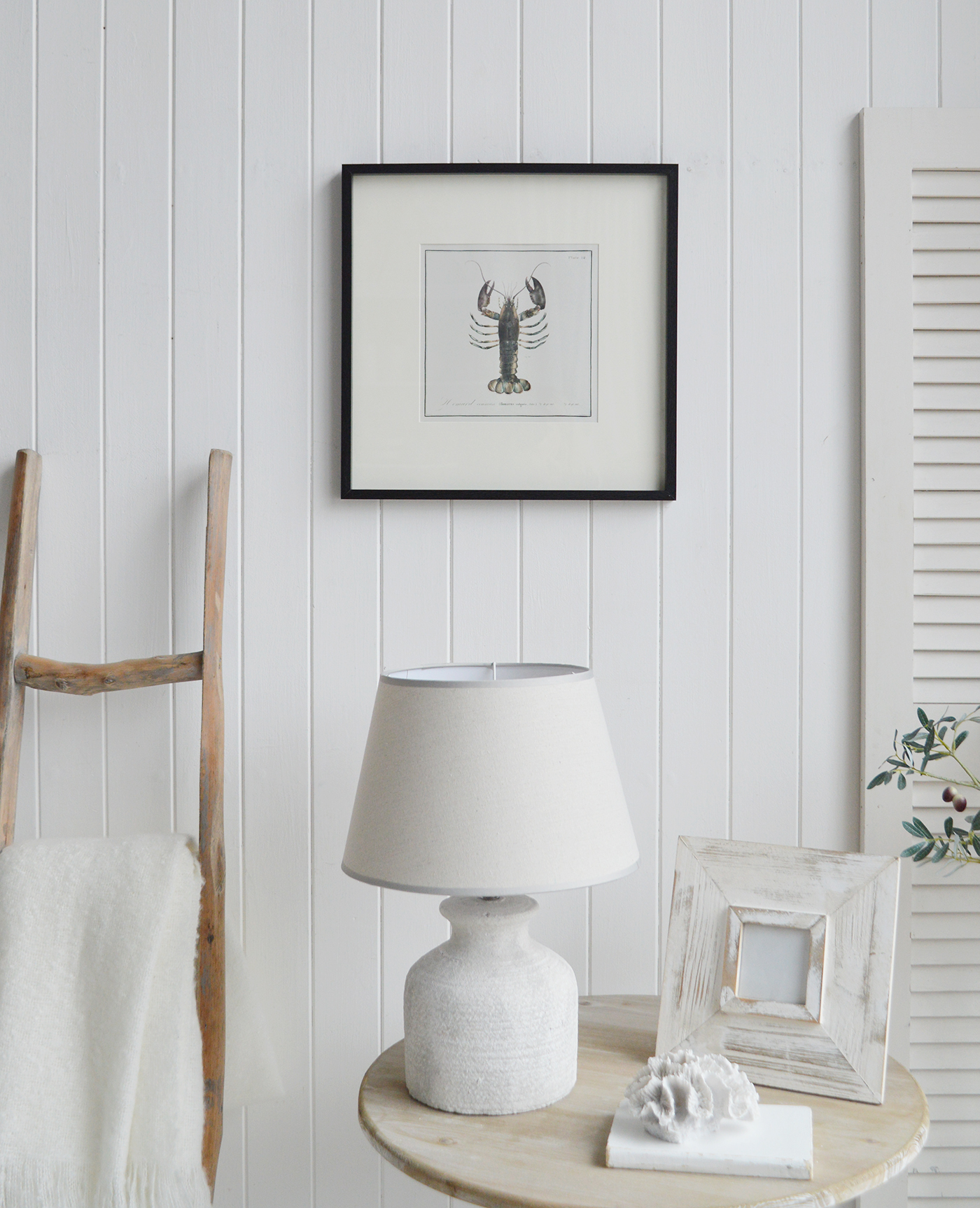 Coastal Wall Decor - Lobster Framed Prints for beach homes, Hamptons and Coastal homes and interiors