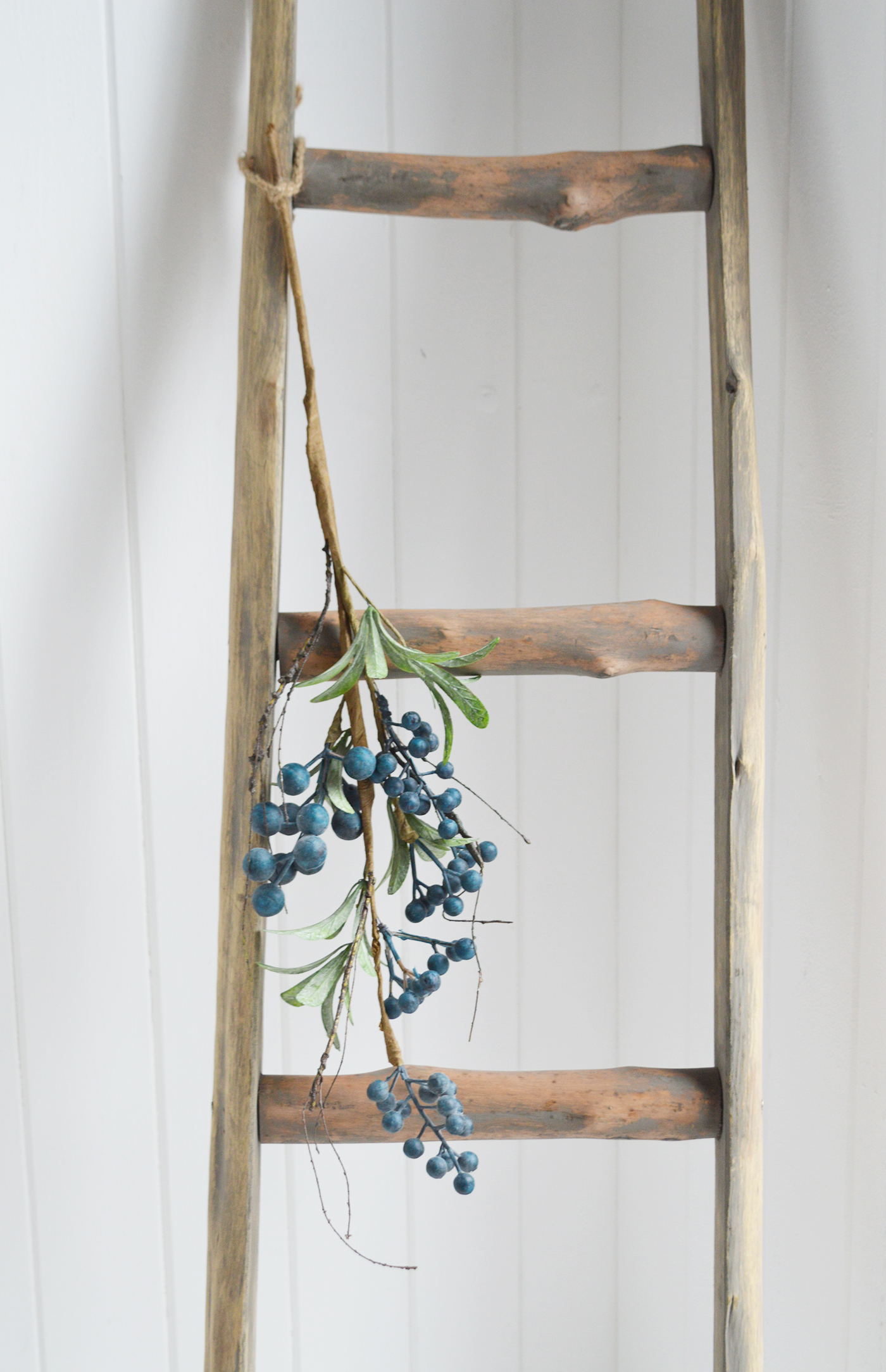 Artificial Blueberry Wreath for New England country, coastal and farmhouse interiors and home