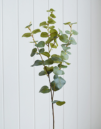 artificial Eucalyptus greenery stem spray simply on its own