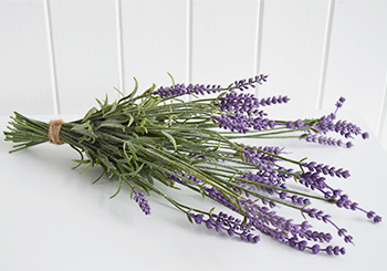 Artificial bunch of tiedlavender