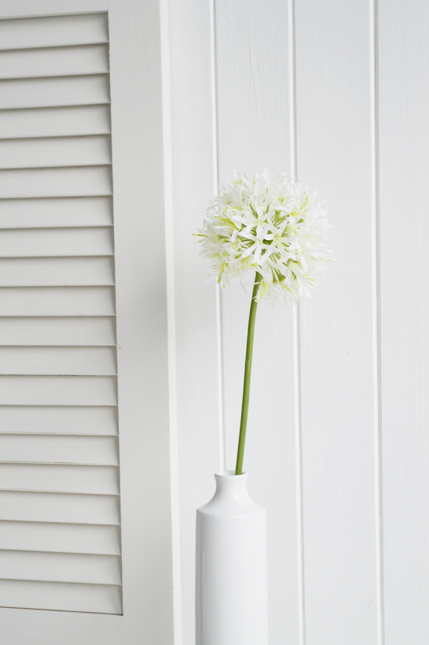 Artificial White Allium - White Flowers and Greenery
