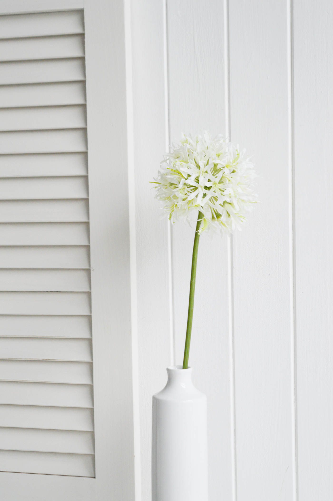 Artificial White Allium - White Flowers and Greenery