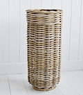 Grey willow umbrella stnad basket