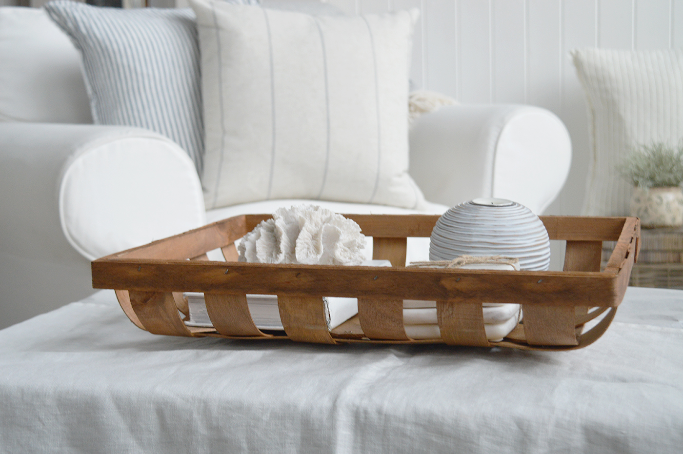 Haverton Basket Trays - modern Farmhouse, coastal and Country Furniture and Interiors