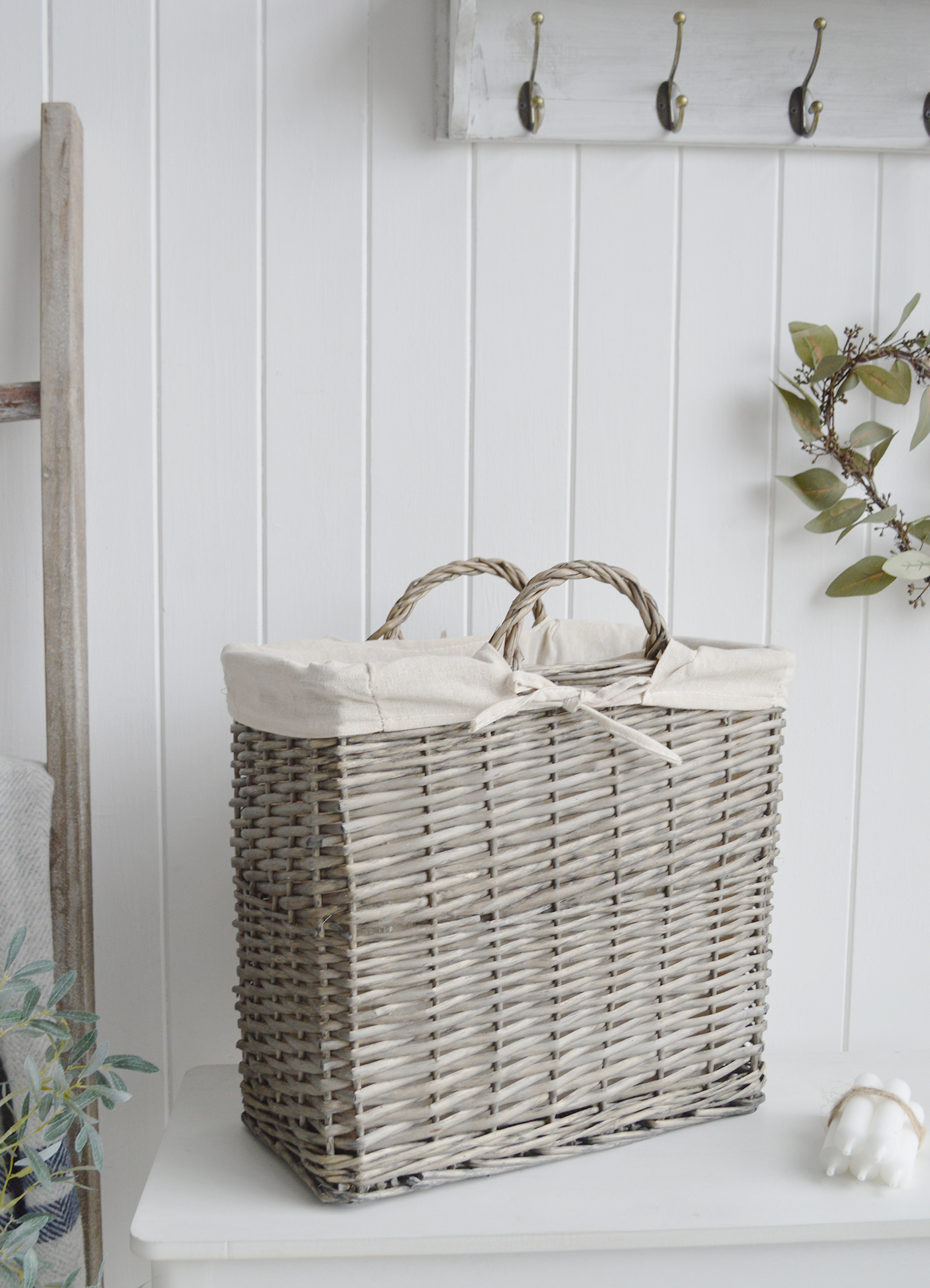 Windsor Narrow Basket Tidy -  Bathroom, Toilet Roll storage