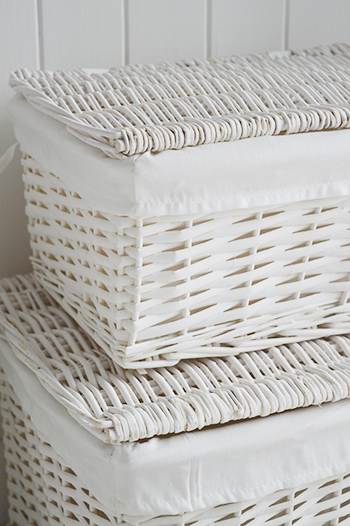 White willow baskets