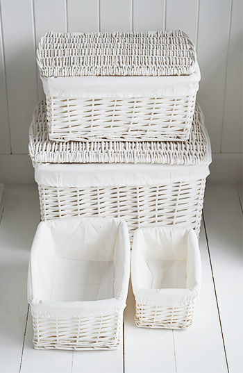 White toy baskets