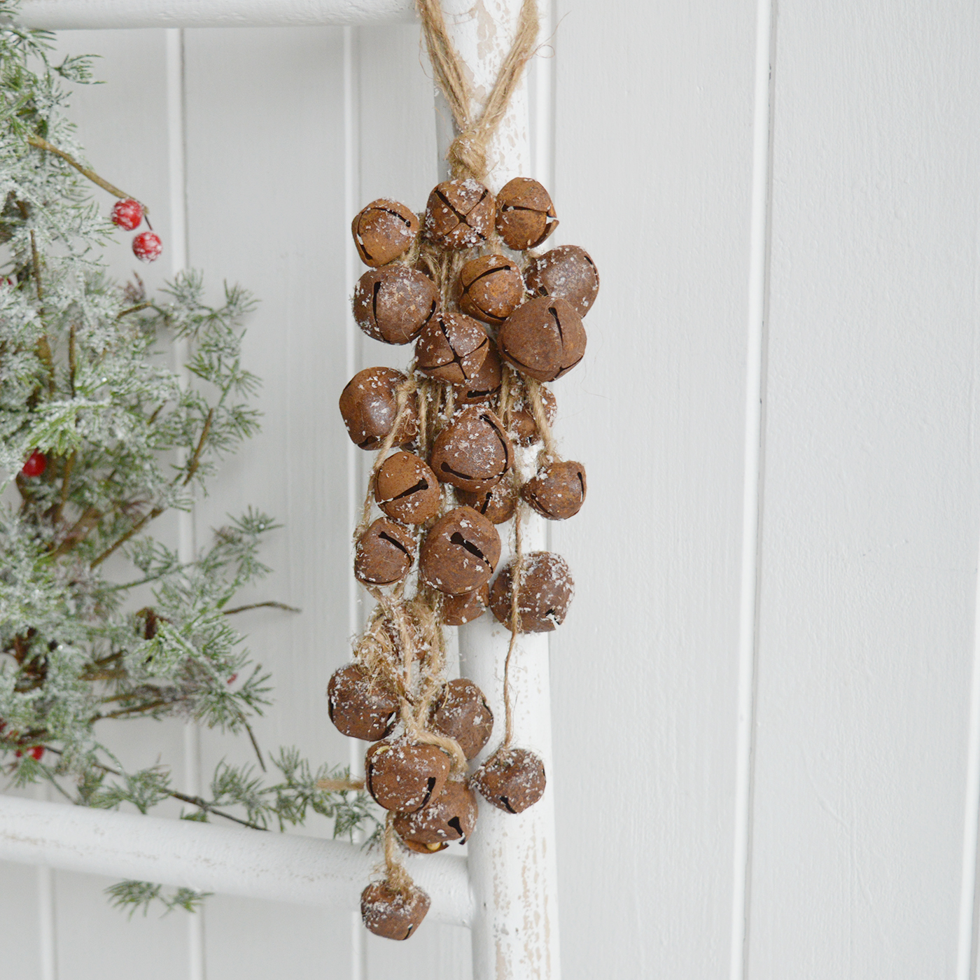 The White Lighthouse. Rusty bell garland. New England Home Decor and Furniture for coastal, country and city homes in UK