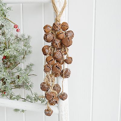 The White Lighthouse. Rusty bell garland. New England Home Decor and Furniture for coastal, country and city homes in UK