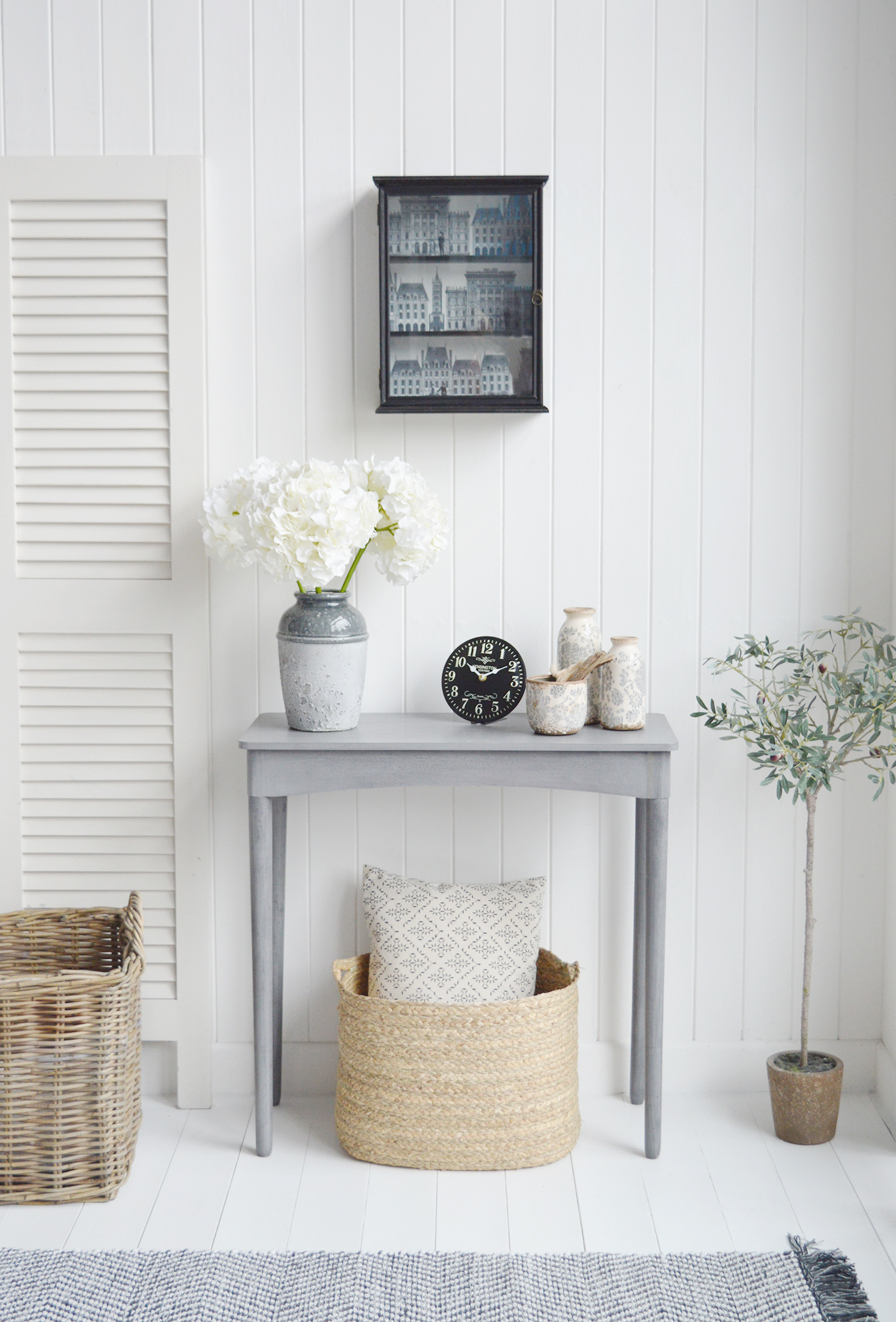 Beacon Hill Wall Cabinet - New England White Furniture for coastal, country and modern farmhouse styled homes and interiors