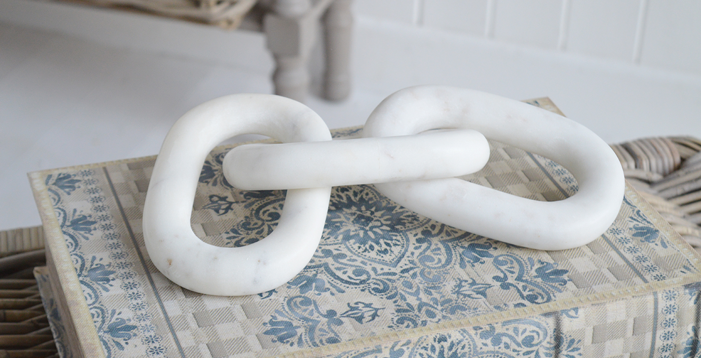 White Marble Chain - Modern Farmhouse, Country, Coastal and Hamptons styling homes and interiors